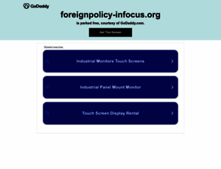 foreignpolicy-infocus.org screenshot