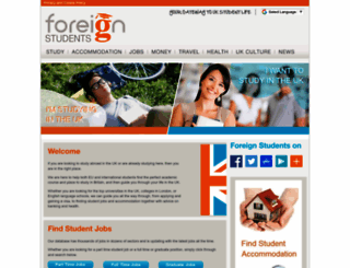 foreignstudents.com screenshot