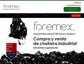 foremex.com.mx screenshot