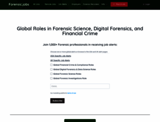 forensic-jobs.com screenshot