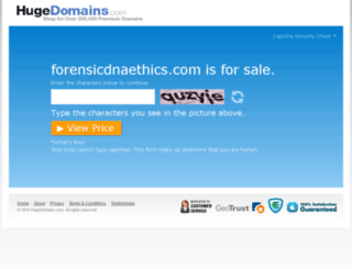 forensicdnaethics.com screenshot