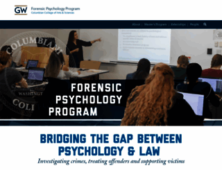 forensicpsychology.columbian.gwu.edu screenshot