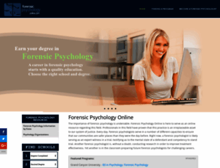 forensicpsychologyonline.com screenshot
