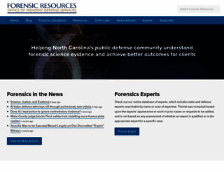 forensicresources.org screenshot