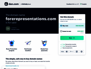 forerepresentations.com screenshot