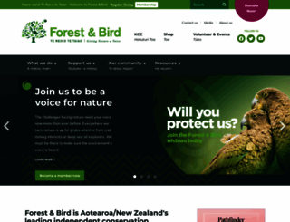 forestandbird.org.nz screenshot