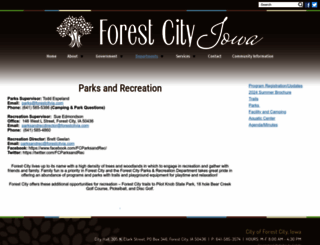 forestcityparksandrec.com screenshot
