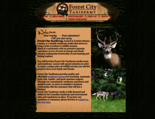 forestcitytaxidermy.com screenshot