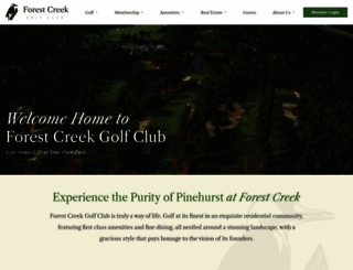 forestcreekgolfclub.com screenshot