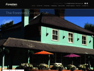 foresters-dining.co.uk screenshot