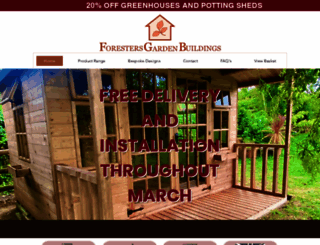 foresters-sheds.co.uk screenshot