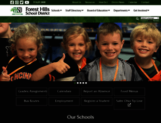 foresthills.edu screenshot