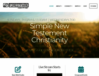 forestparkchurch.org screenshot