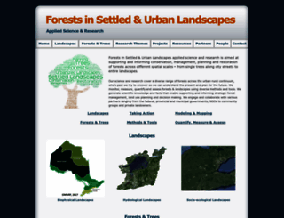 forests-settled-urban-landscapes.org screenshot