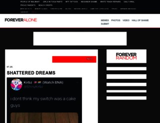 foreveralone.com screenshot