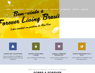 foreverliving.com.br screenshot