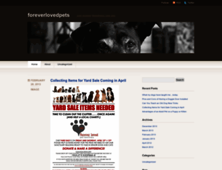 foreverlovedpets.wordpress.com screenshot