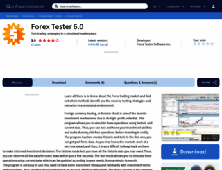 forex-tester.informer.com screenshot