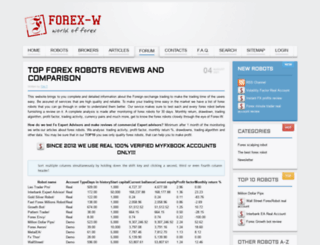 forex-w.com screenshot