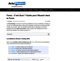 forex.actufinance.fr screenshot