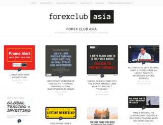 forexclubmanila.com screenshot