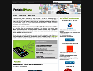 forfaits-iphone.fr screenshot