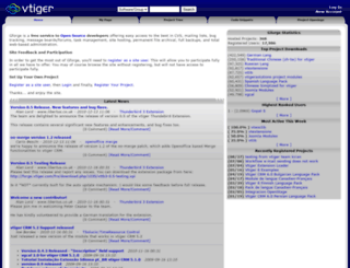 forge.vtiger.com screenshot
