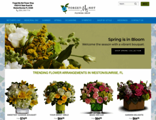 forgetmenotflowershop.net screenshot