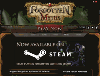 forgottenmyths.com screenshot
