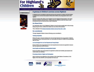 forhighlandschildren.org screenshot