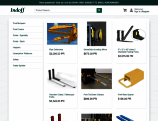 forklift-accessories.indoff.com screenshot