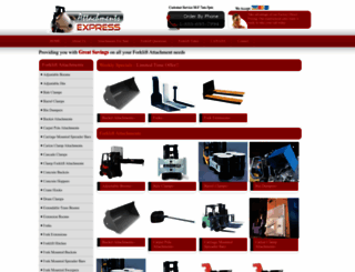 forkliftattachments.ca screenshot
