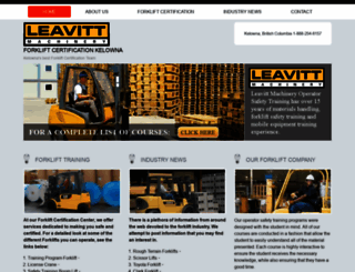 forkliftcertificationkelowna.com screenshot