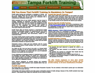 forklifttampa.com screenshot