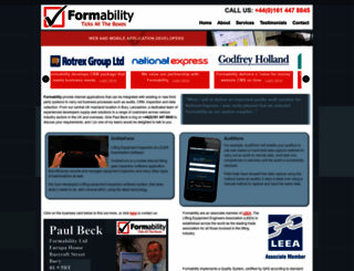 formability.co.uk screenshot