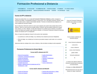 formacionprofesionaladistancia.com screenshot