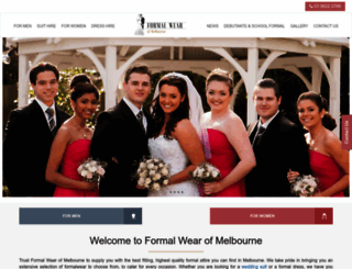 formalwearofmelbourne.com.au screenshot
