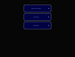 formandeffect.com screenshot