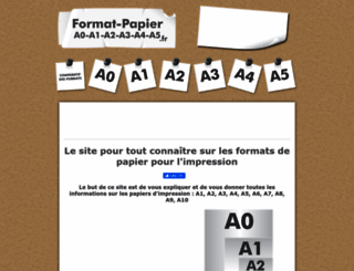 format-papier-a0-a1-a2-a3-a4-a5.fr screenshot