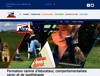 formation-canine.be screenshot