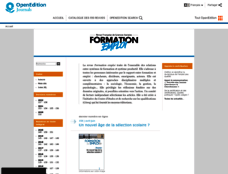 formationemploi.revues.org screenshot