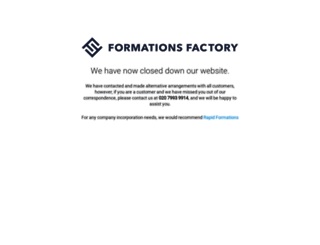 formationsfactory.co.uk screenshot