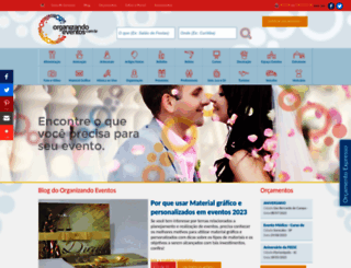 formatura.organizandoeventos.com.br screenshot