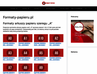 formaty-papieru.pl screenshot