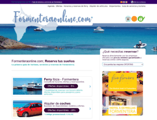 formenteraonline.com screenshot