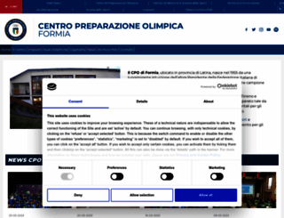 formia.coni.it screenshot