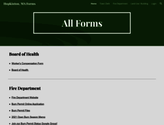 forms.hopkintonma.gov screenshot