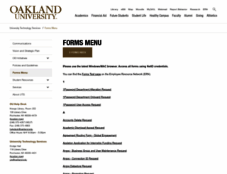 forms.oakland.edu screenshot