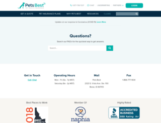 forms.petsbest.com screenshot