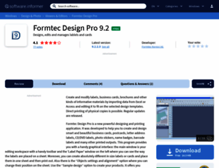formtec-design-pro.software.informer.com screenshot